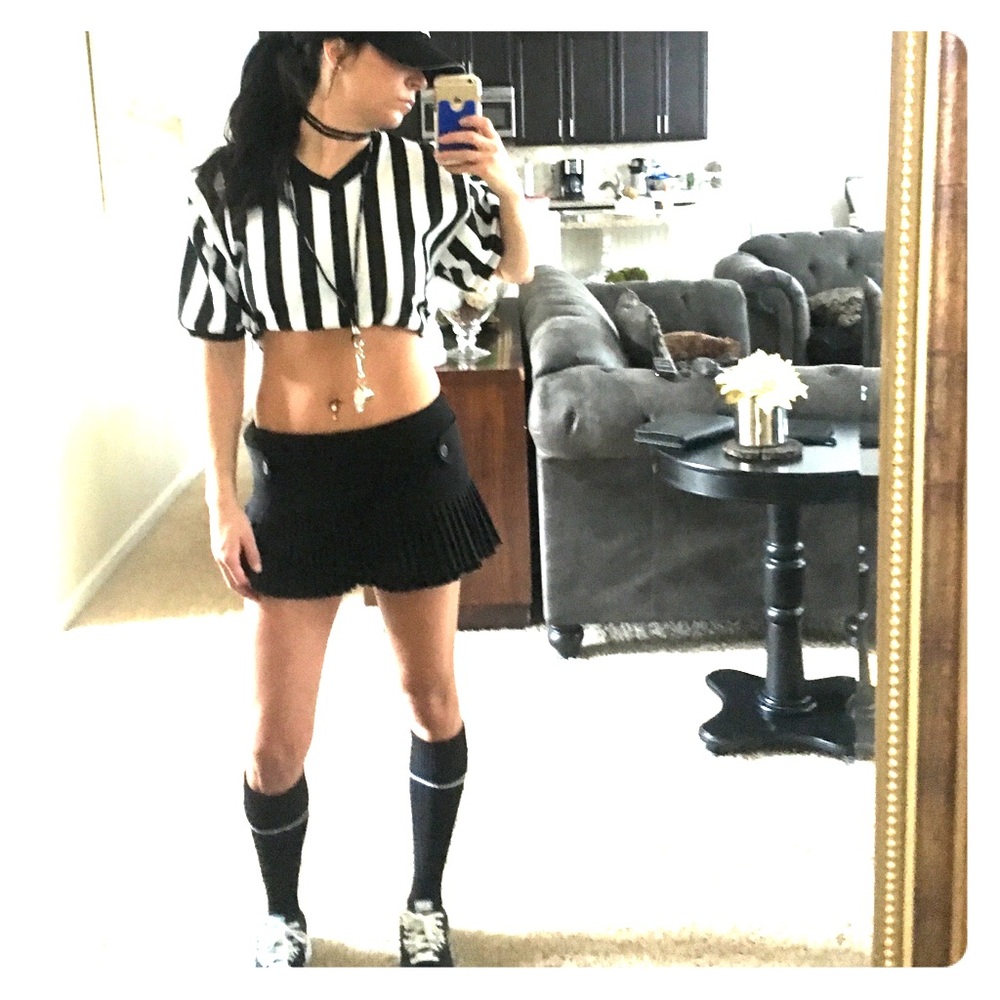 🖤Referee Shirt with Socks and Whistle (Halloween)